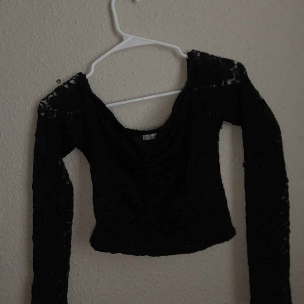Charlotte Russe black crop top